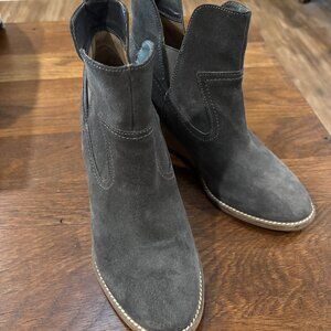 Blondo NWOT Slip-on Gray Suede Booties Size 7M